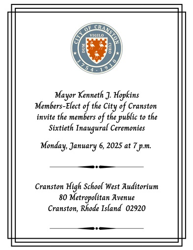 City of Cranston Inaugural Ceremonies